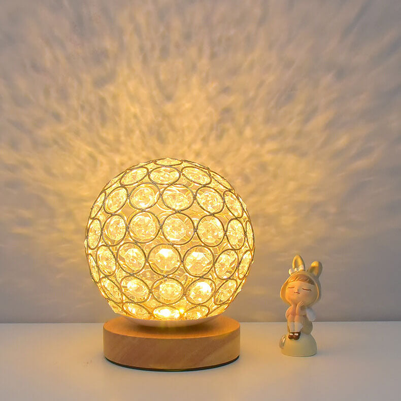AuraGlow Rechargeable LED Table Lamp with USB Port