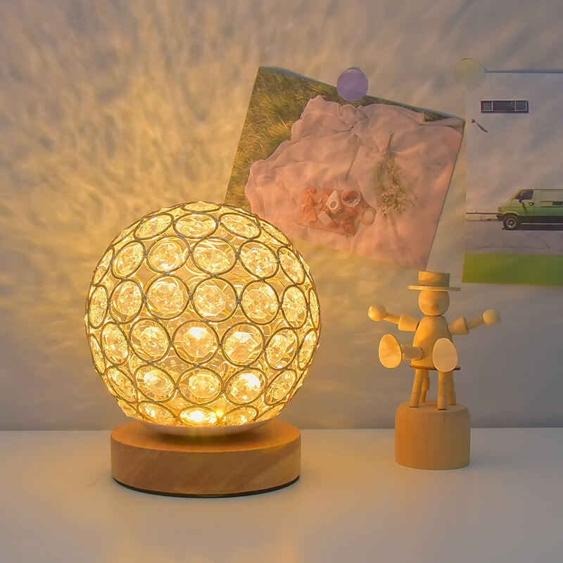 AuraGlow Rechargeable LED Table Lamp with USB Port