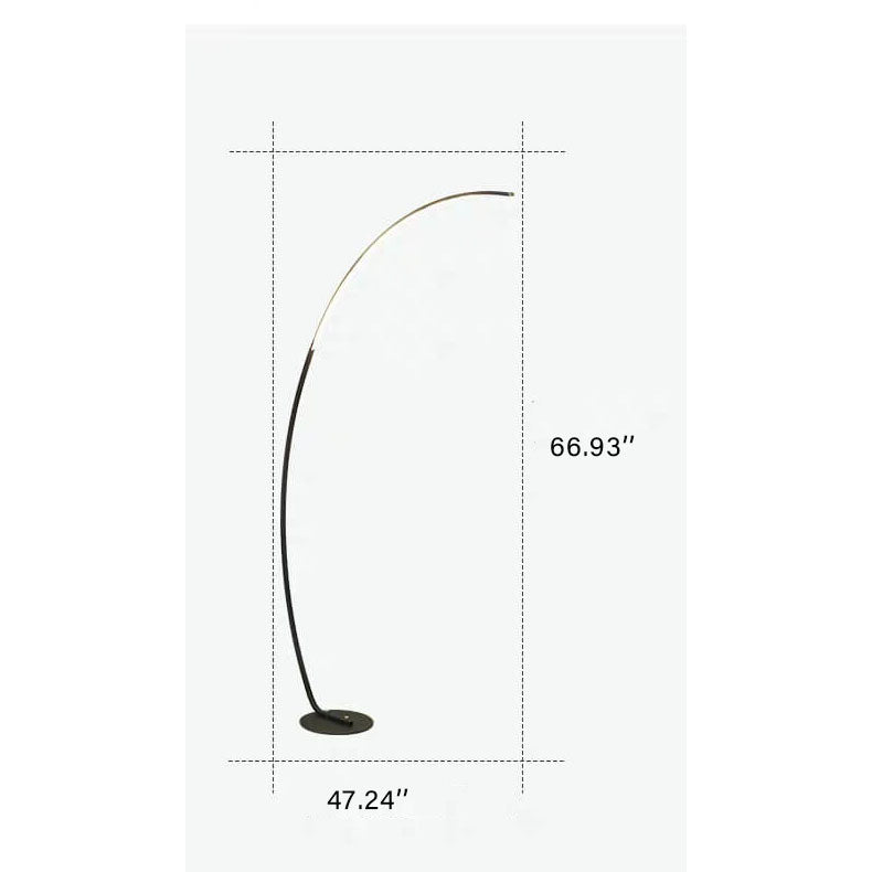 1-Light LED Arc Floor Lamp in Angel Rod Shape