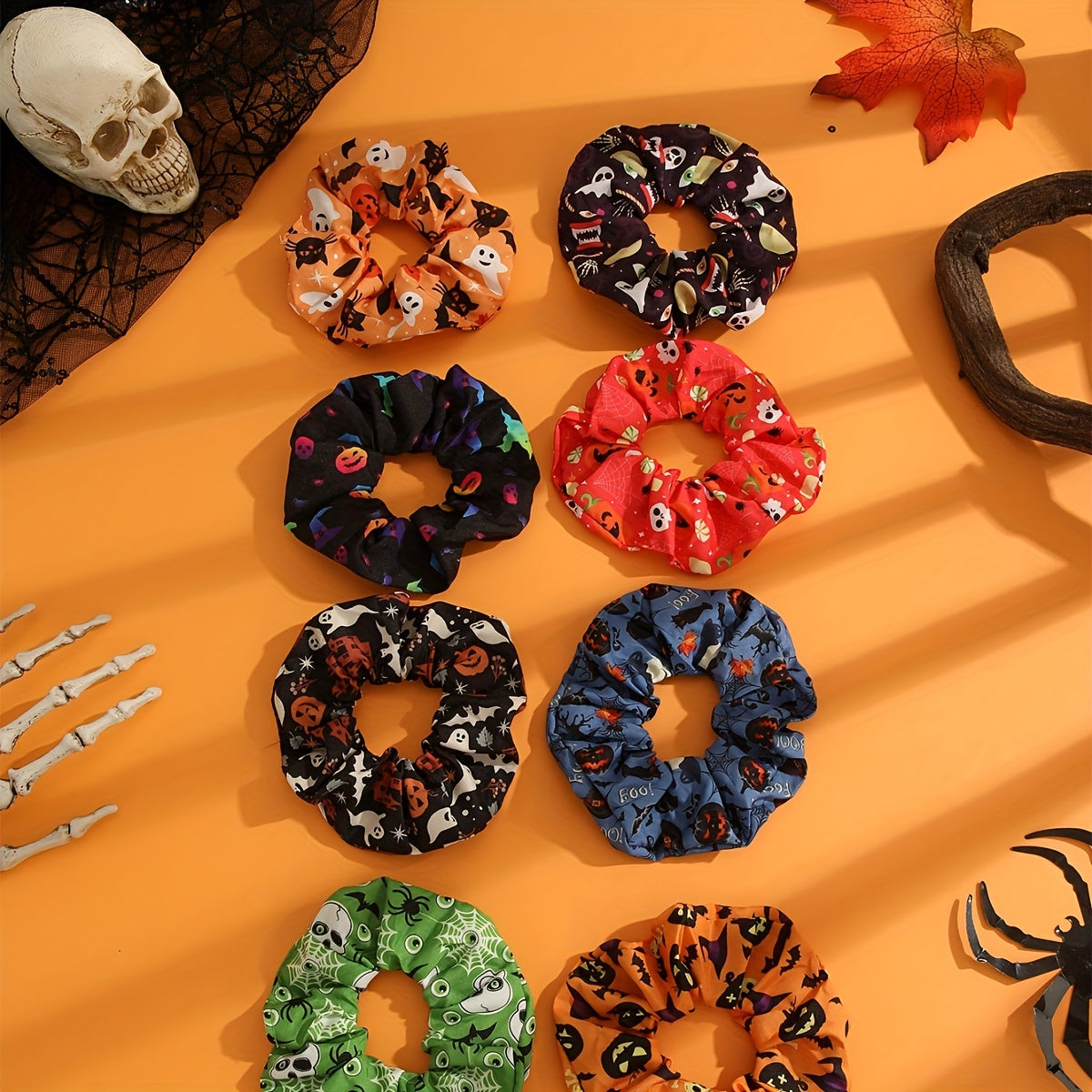 Vintage Fabric Hair Hoop Set Soft Comfortable Halloween Hair Accessories