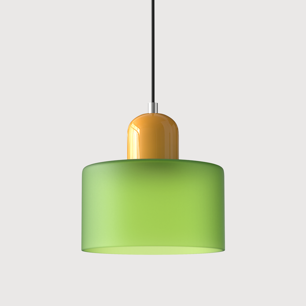 Pendant Light | Bauhaus-Inspired Glass Shade | Adjustable Hanging Length | Easy Assembly
