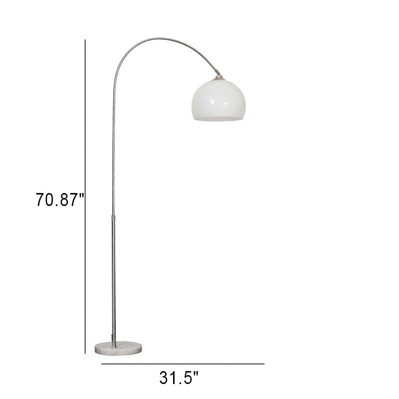 Modern 1-Light Floor Lamp with Fishing Rods Lampshade Made of Acrylic