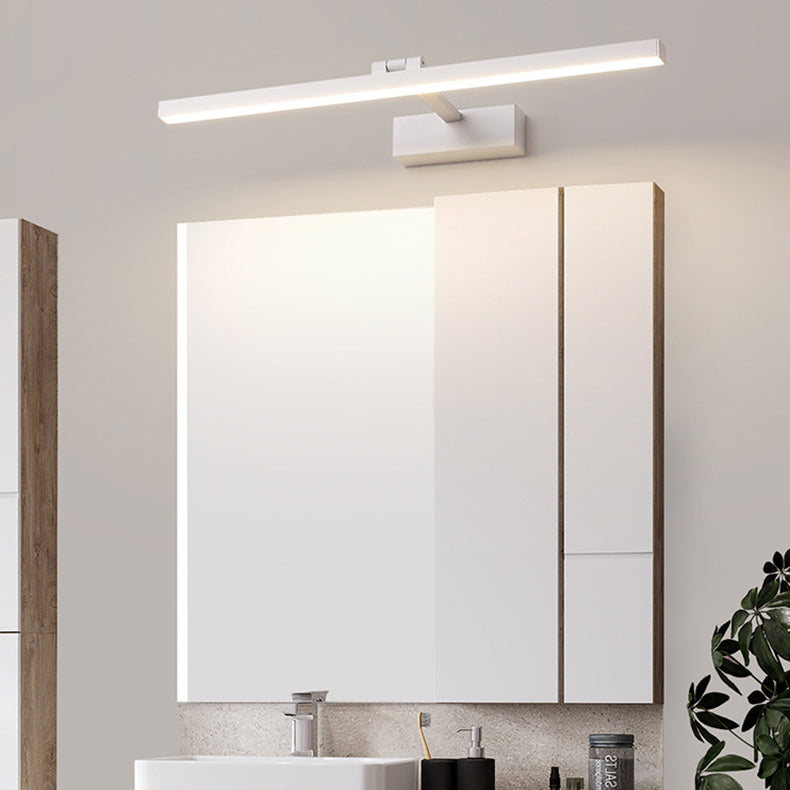 Modern Minimalist Long Iron Aluminum PC LED Vanity Light Wall Lamp for Bathroom