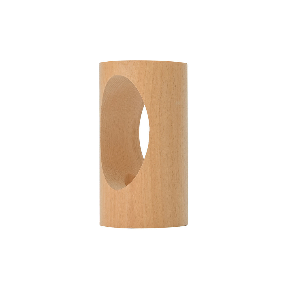 Wooden Table Lamp with LED Lighting