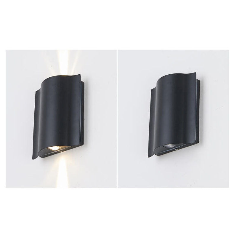 Modern Wave Taavita Waterproof LED Outdoor Wall Light Lamp