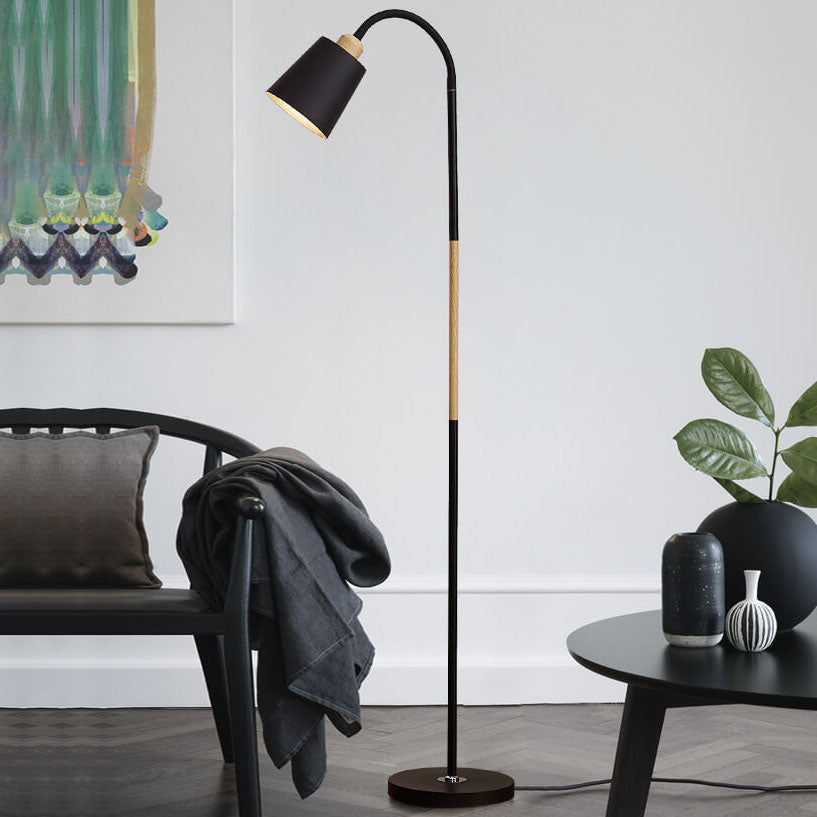 Modern, minimalist, 1-light floor lamp made of Taavita