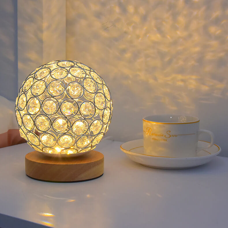 AuraGlow Rechargeable LED Table Lamp with USB Port