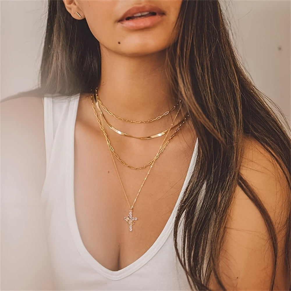 Elegant Faith-Inspired Cross Pendant Necklace for Mom
