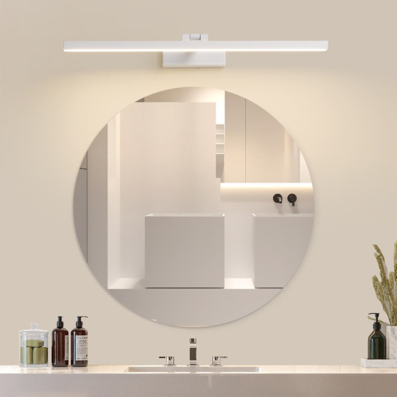 Modern Minimalist Long Iron Aluminum PC LED Vanity Light Wall Lamp for Bathroom