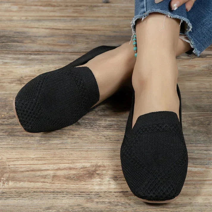 Women’s Slip-On Shoes | Orthopedic Arch Support | Knit Upper Breathable Design | Comfortable Fit
