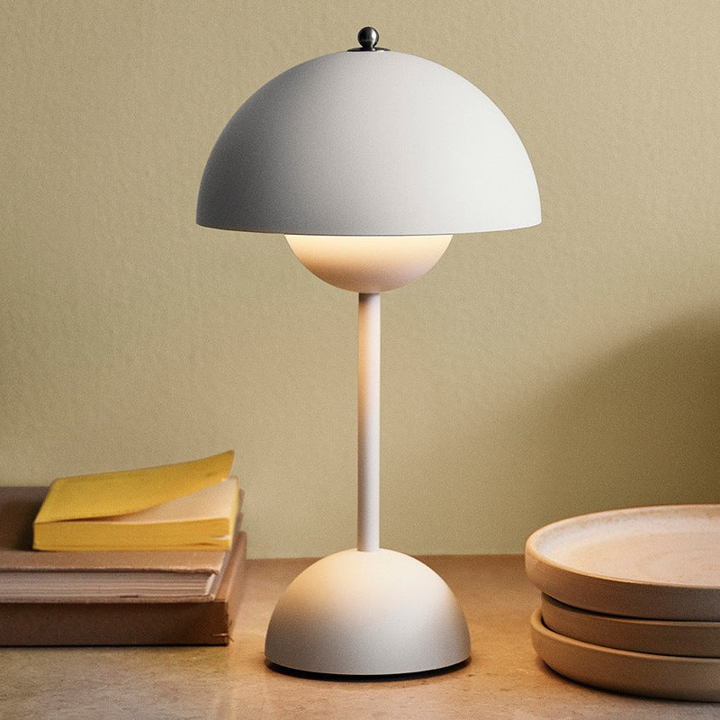 Wireless LED Table Lamp | Touch Dimming & Adjustable Brightness | Lacquered Stainless Steel | Portable & Stylish Design