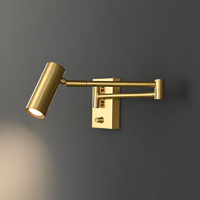 Taavita Luxury Copper Rotatable Eye Protection Reading LED Wall Lamp