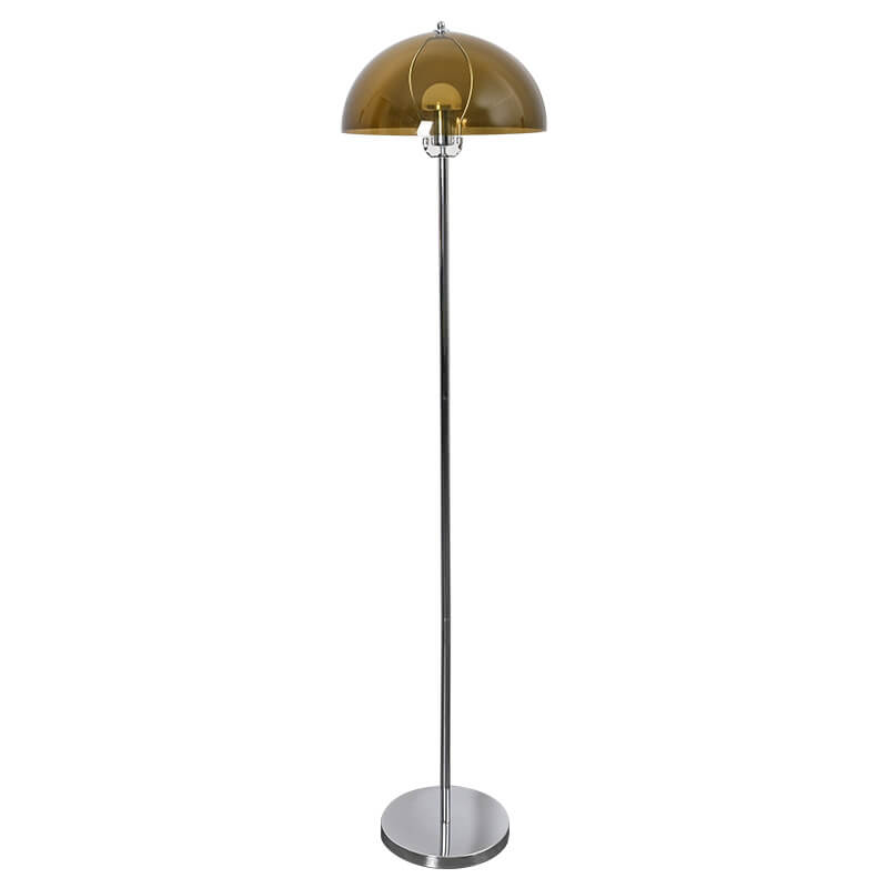 Taavita Vintage Acrylic LED Floor Lamp with Clear Lampshade and Dimmable Light