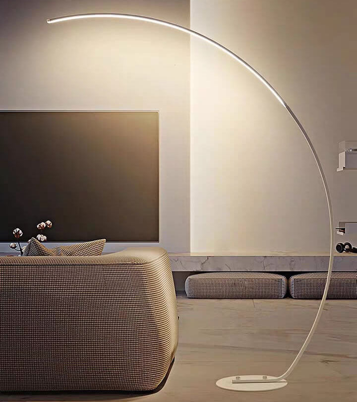 1-Light LED Arc Floor Lamp in Angel Rod Shape