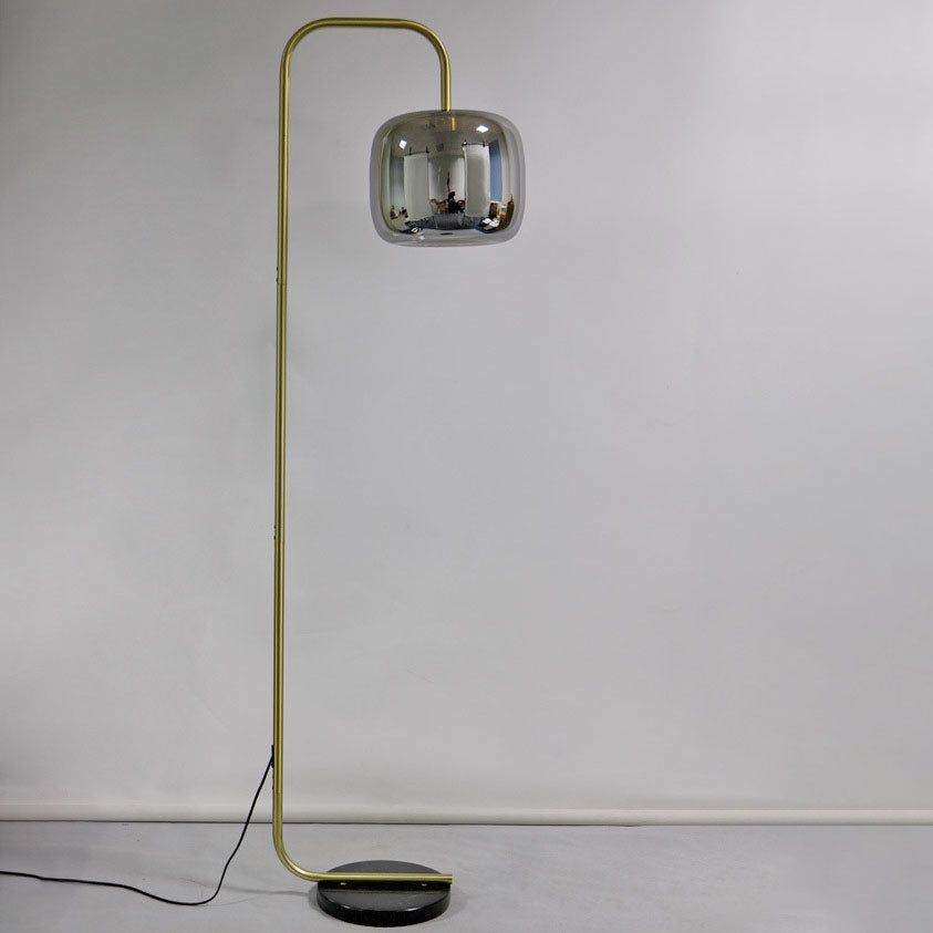 Taavita Vintage Minimalist Floor Lamp Made of Iron and Marble with 1 Light
