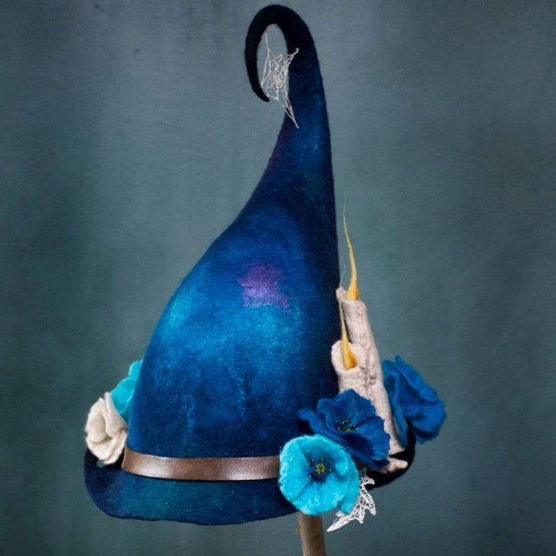 Handmade Felt Witch Hat for Halloween Party Comfort & Style