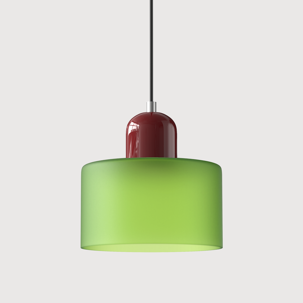 Pendant Light | Bauhaus-Inspired Glass Shade | Adjustable Hanging Length | Easy Assembly