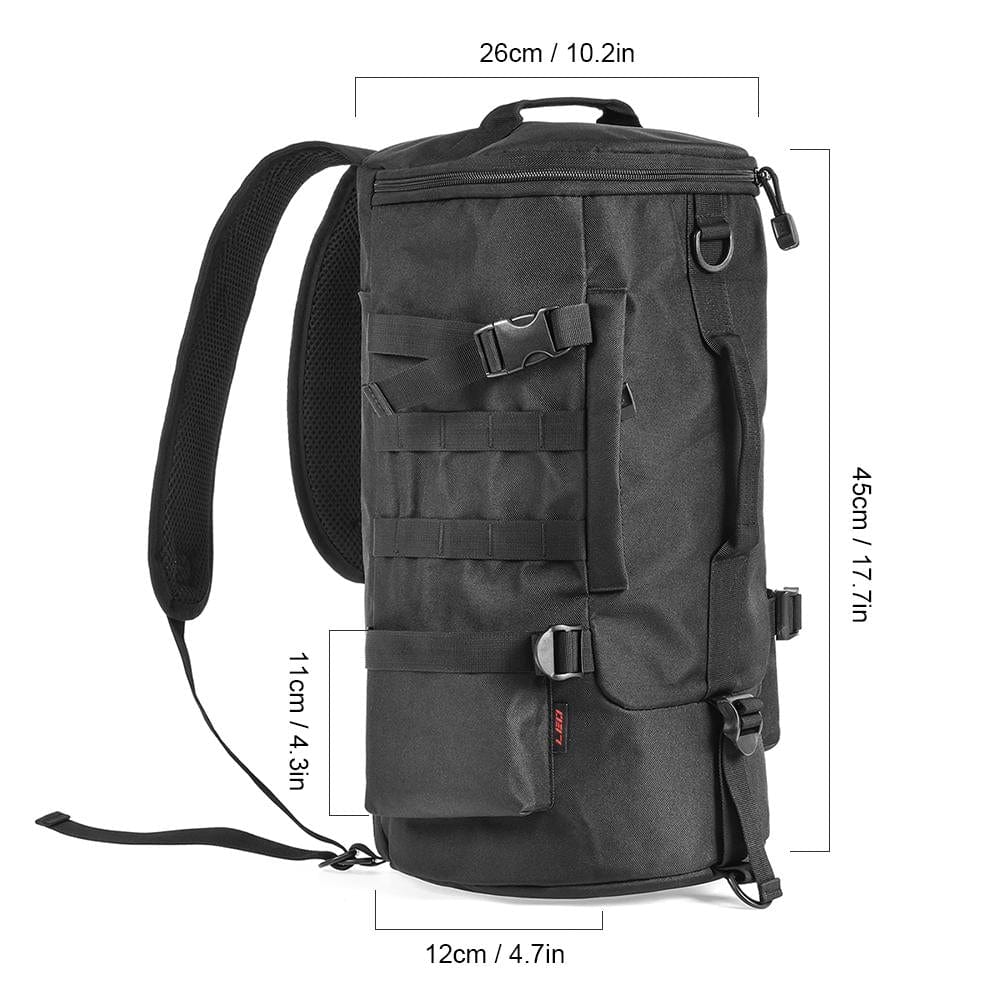 Backpack Organizer for Fishing Gear with Rod Holders and Tackle Box