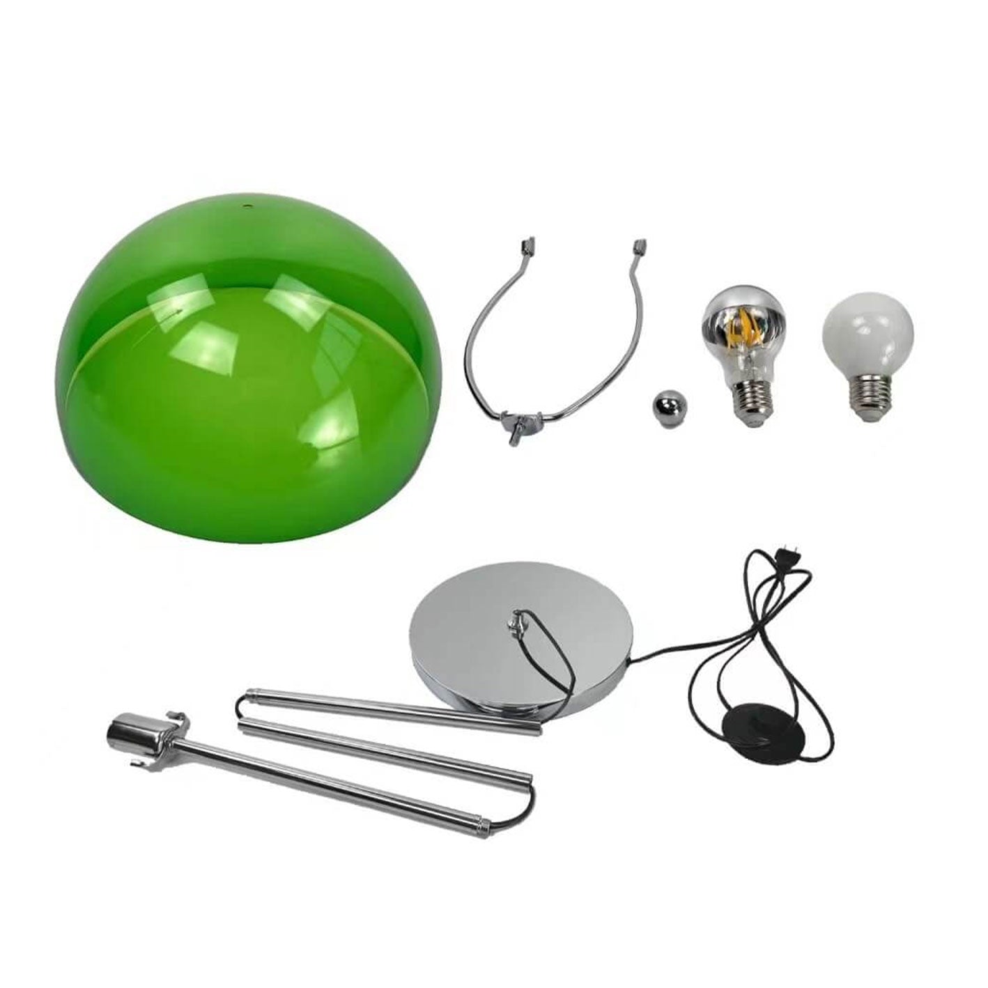 Taavita Retro-Acrylic Mushroom Design Floor Lamp with 1 Light
