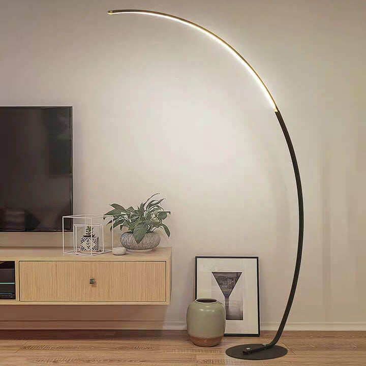1-Light LED Arc Floor Lamp in Angel Rod Shape
