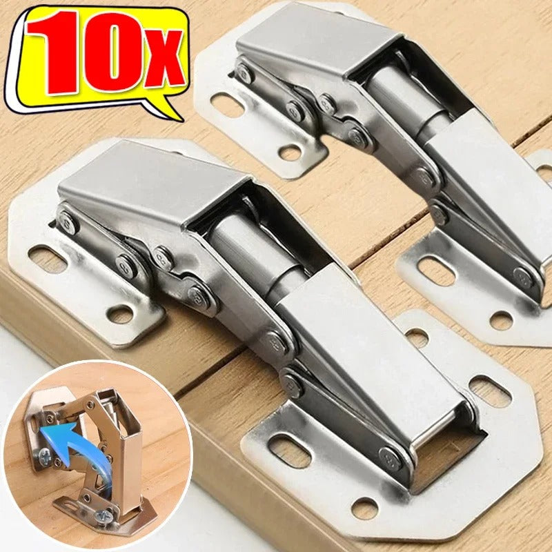 10-Pack Silent-Close Cabinet Hinges for Seamless Living