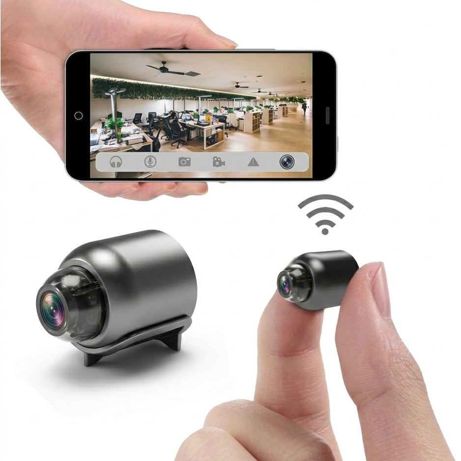 Wireless Security Camera - 1080P HD, Night Vision up to 30ft, 120° FOV for iOS & Android