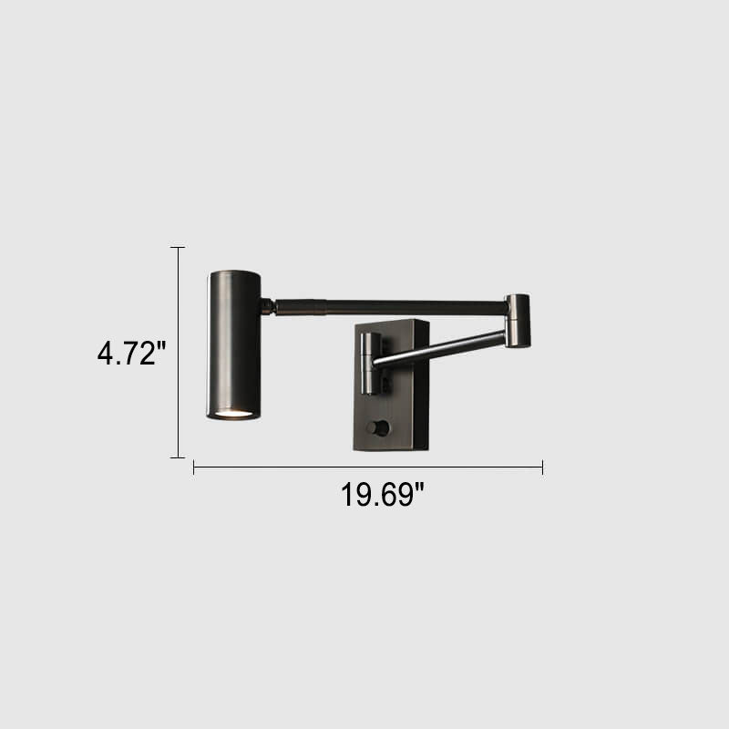 Taavita Luxury Copper Rotatable Eye Protection Reading LED Wall Lamp