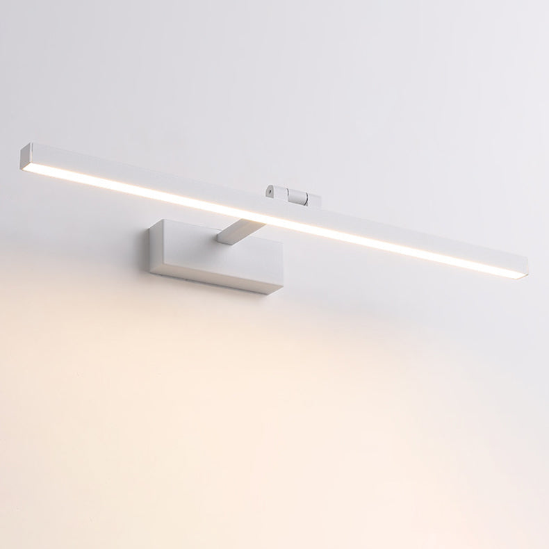 Modern Minimalist Long Iron Aluminum PC LED Vanity Light Wall Lamp for Bathroom