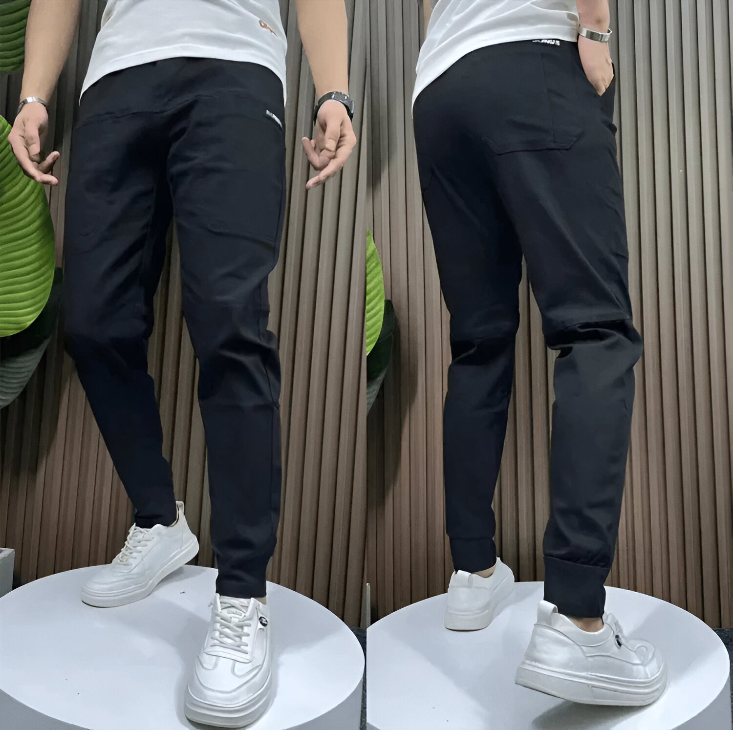 Men’s Cargo Pants | Stretch Fabric & Multiple Pockets | Elastic Cuffs | Comfortable Fit