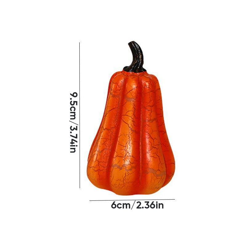 Battery-Powered Halloween Pumpkin Lanterns Set of 3 Resin Decor