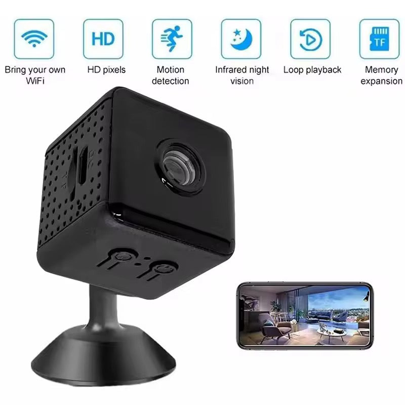 Indoor WiFi Security Camera - 1080P HD, Night Vision, 150° Viewing Angle