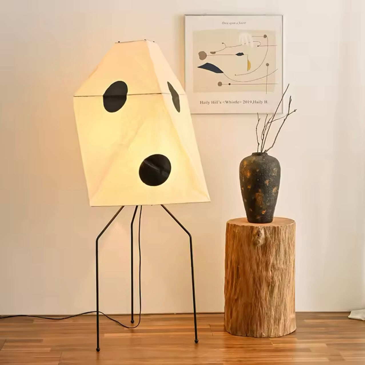 Taavita Floor Lamp - Japanese Akari Style for Elegant Design and High-Quality Materials