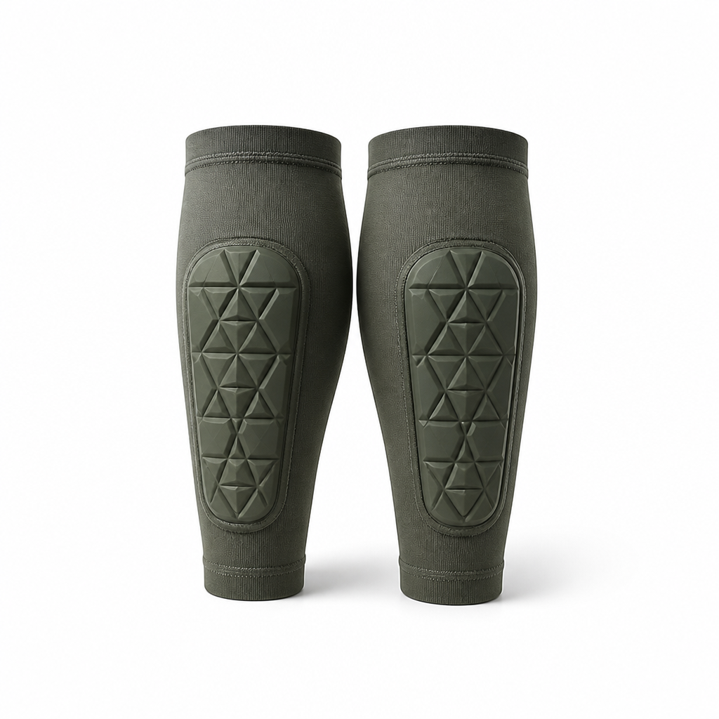 Low-Profile Shin Guards with Shock Pad