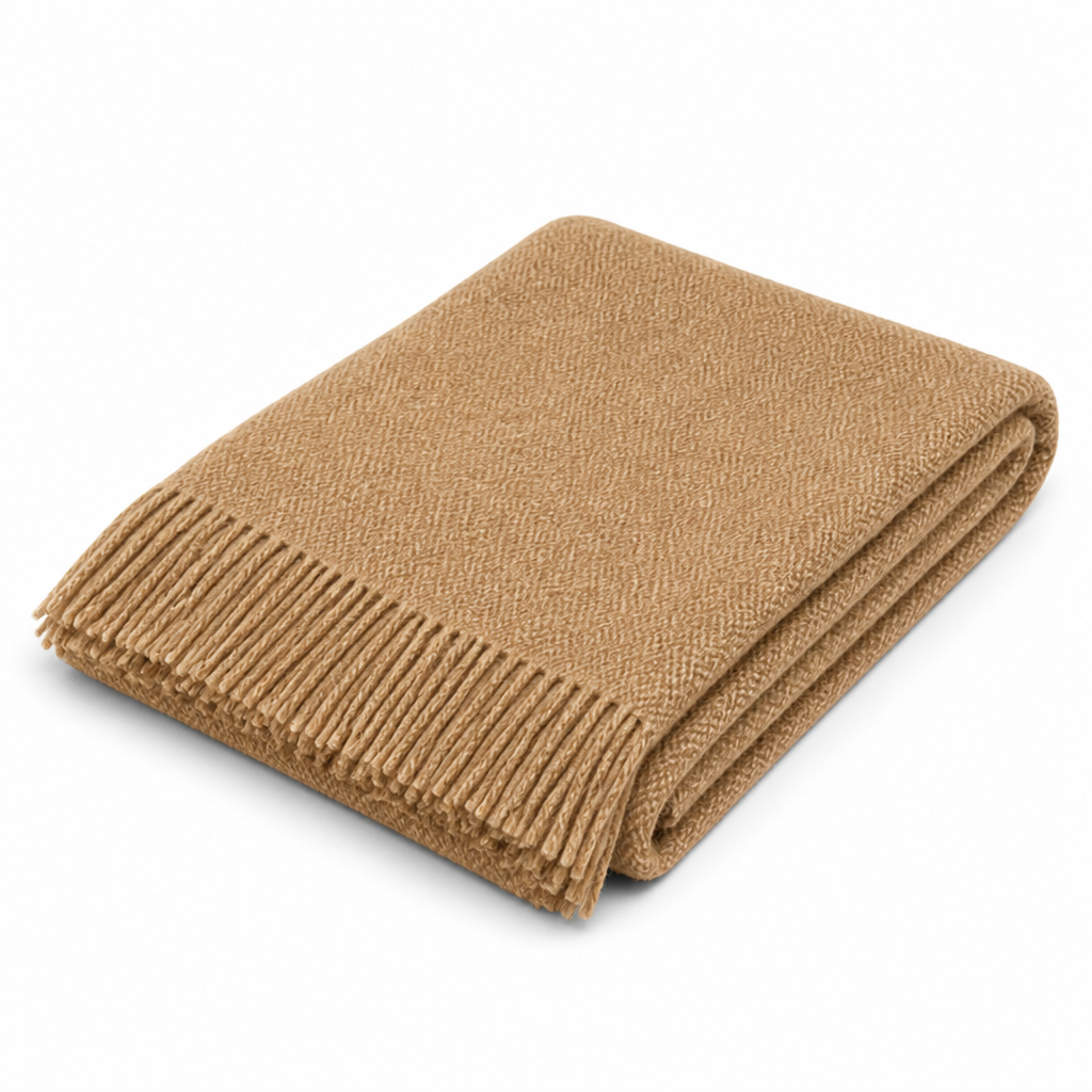 Wool-Blend Sofa Throw — 130 x 180 cm