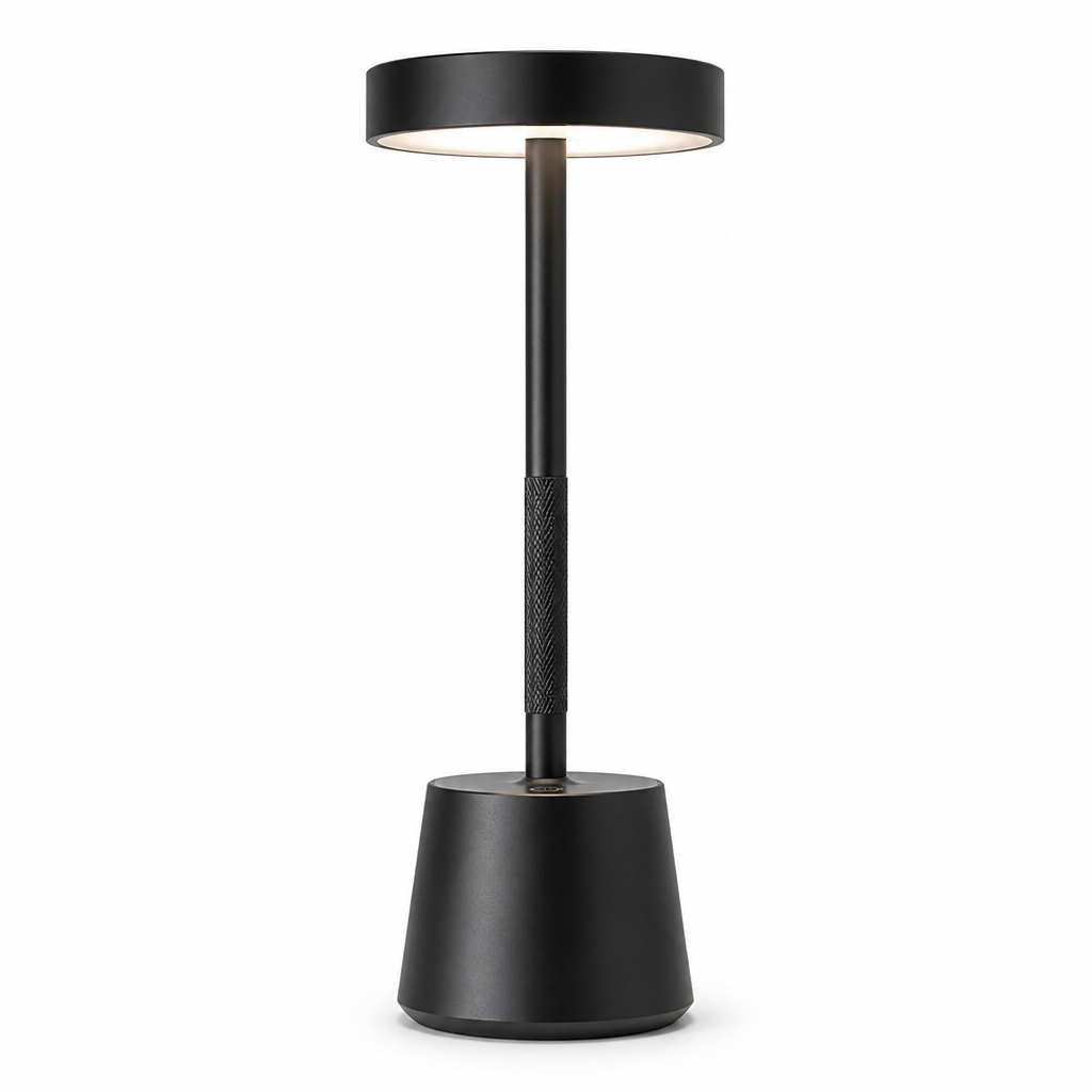 Portable Cone LED Table Lamp — Brass