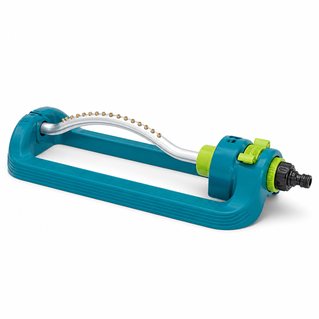 Oscillating Lawn Sprinkler — 19 Nozzles, 4 Settings