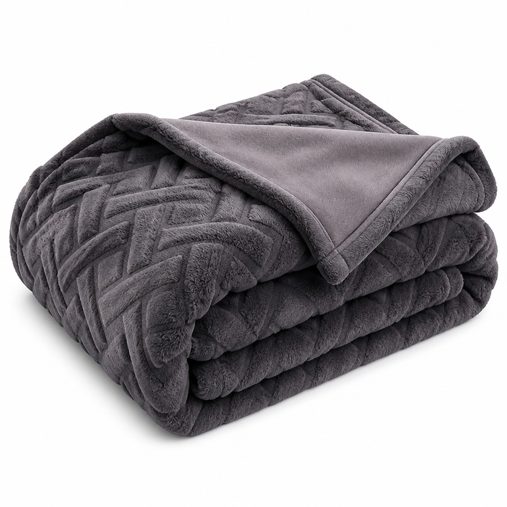 Dual-Layer Faux Fur Blanket