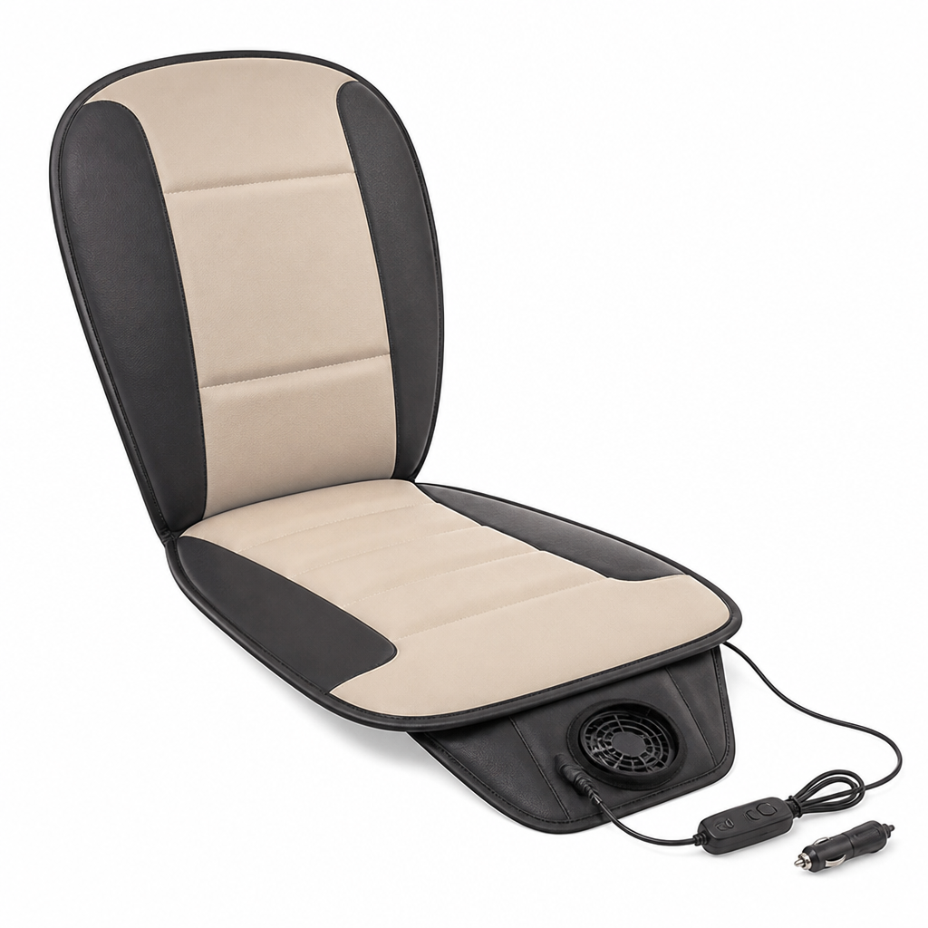 Lightweight Inflatable Seat Cushion with Cooling Fan