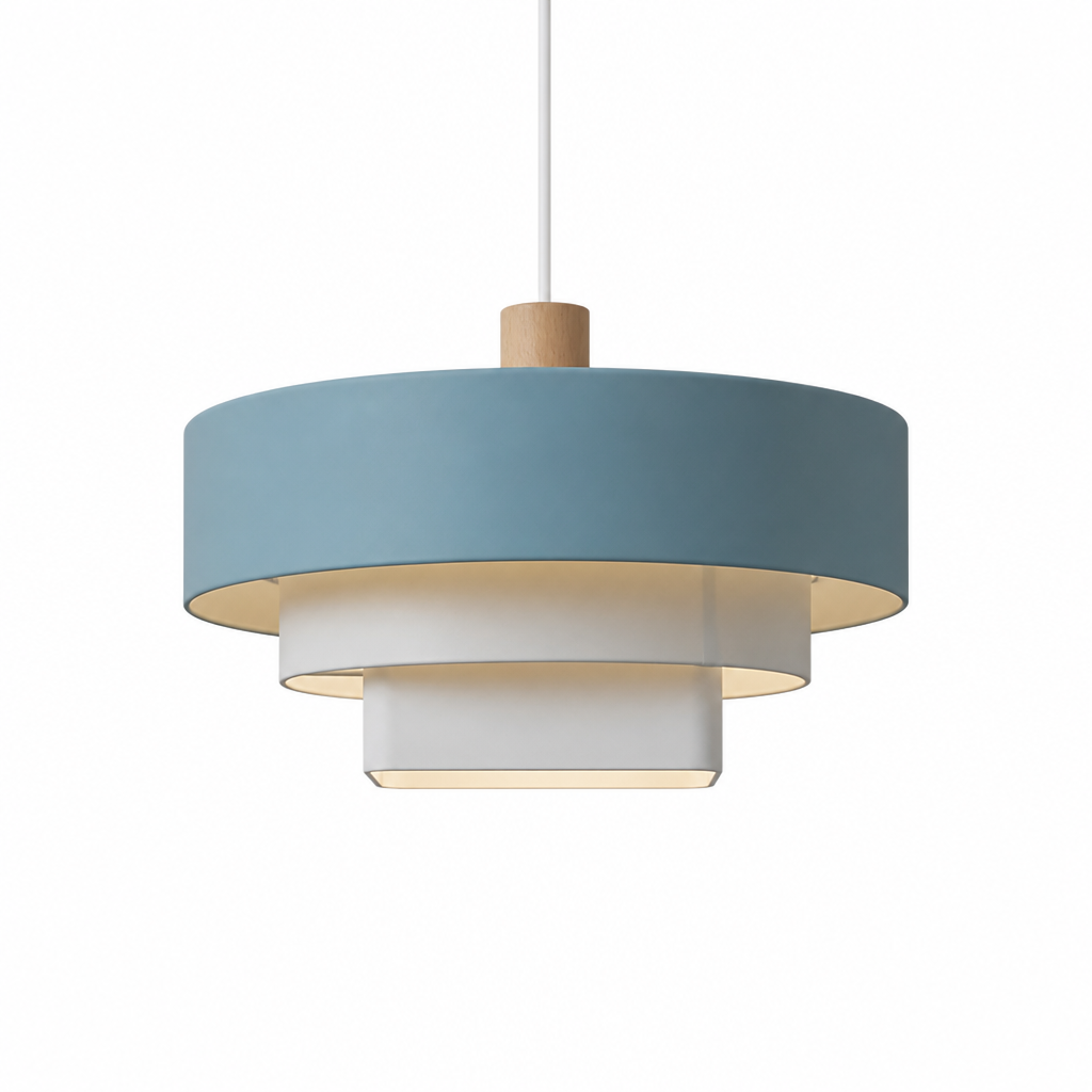 Tiered Pendant Light — Multicolor