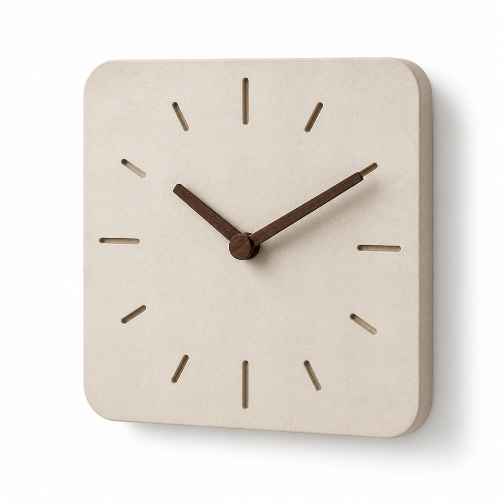 Minimalist Wooden Wall Clock