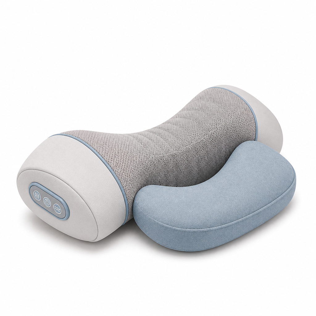 Electric Heated Neck Massage Cushion with Vibration