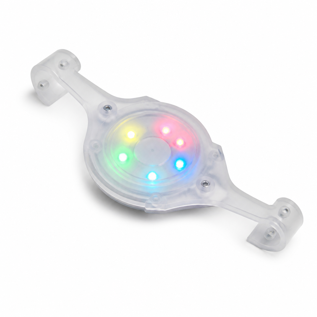 Clip-On Battery-Powered LED Bicycle Wheel Light — Multicolor