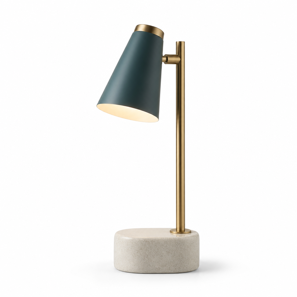 Wireless LED Table Lamp — Metal and Glass