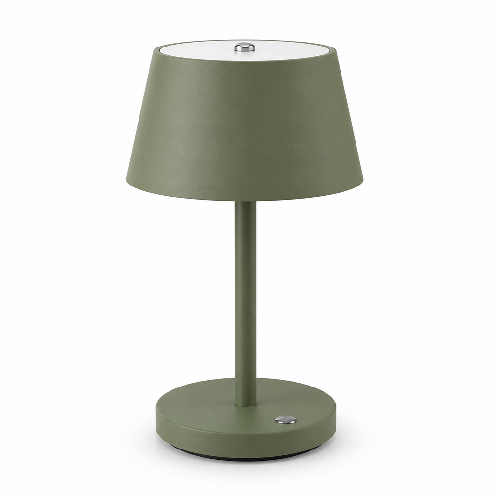 Touch-Sensitive LED Nightstand Lamp — Aluminum, USB Rechargeable
