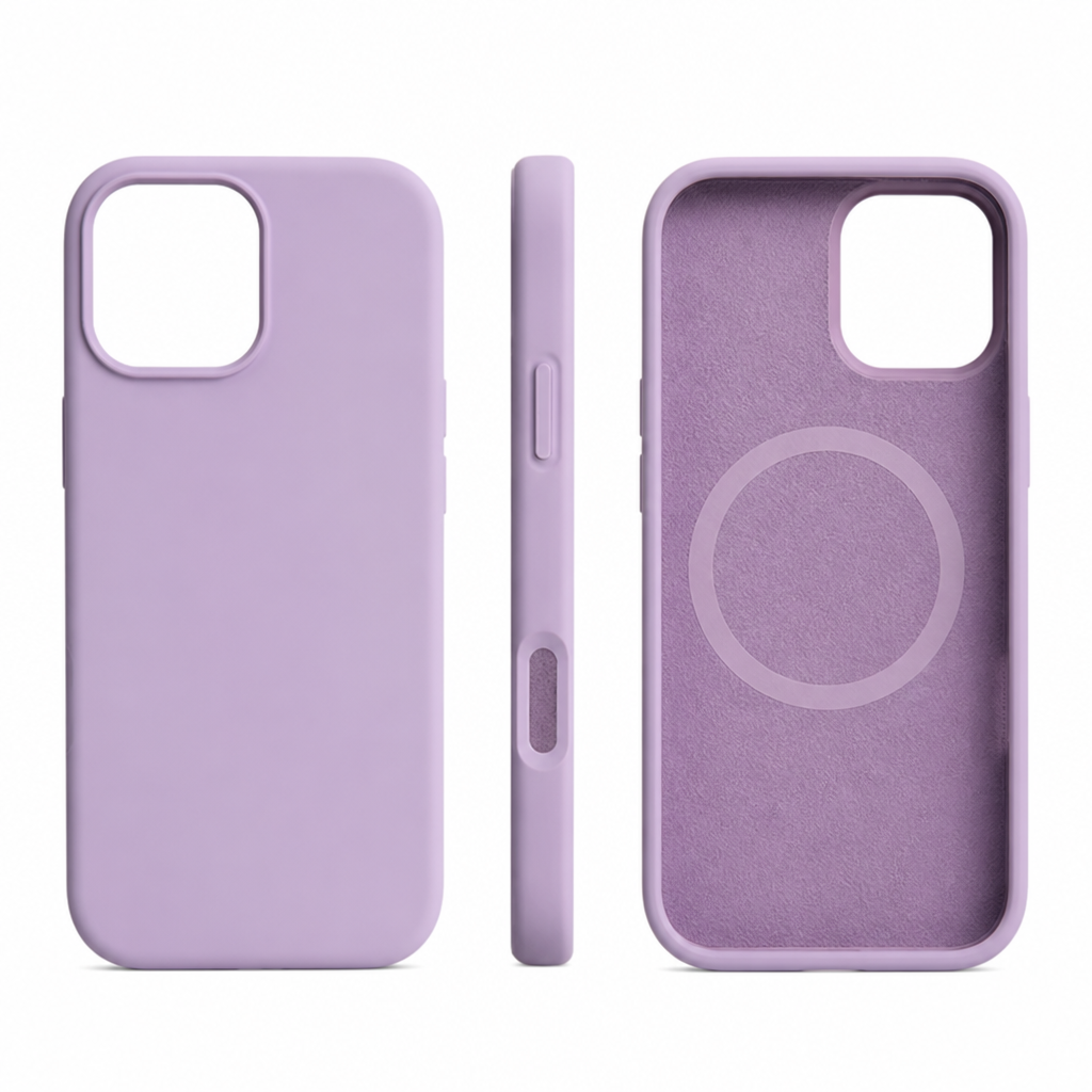 Slim Magnetic Soft-Touch Silicone Phone Case
