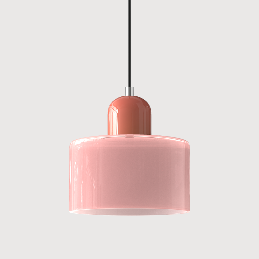 Pendant Light | Bauhaus-Inspired Glass Shade | Adjustable Hanging Length | Easy Assembly