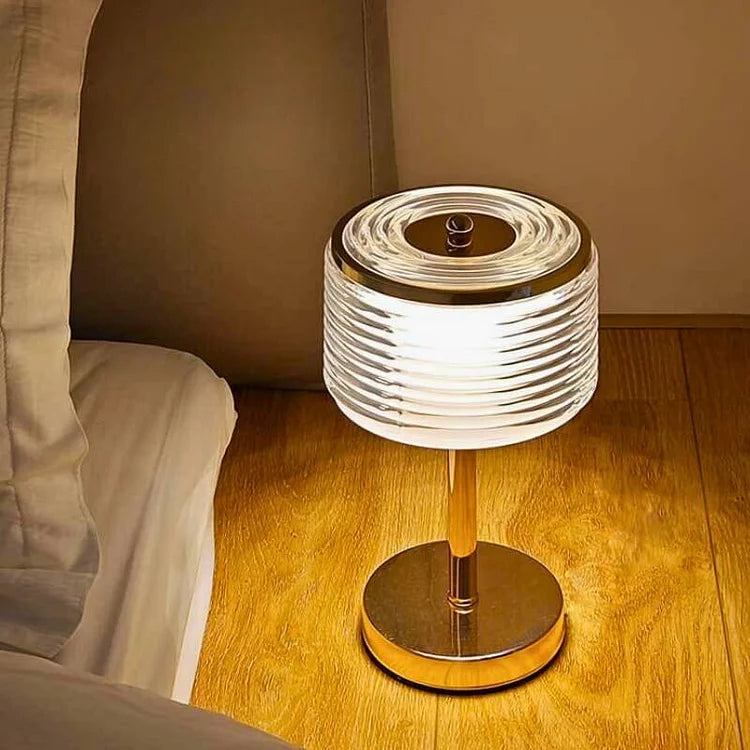 LumaHalo Elegant LED Ring Table Lamp with Ambient Light