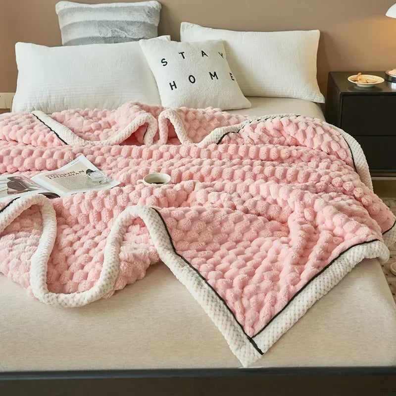 Flannel Blanket | Ultra-Soft | Cozy Warmth Comfort | Polyester