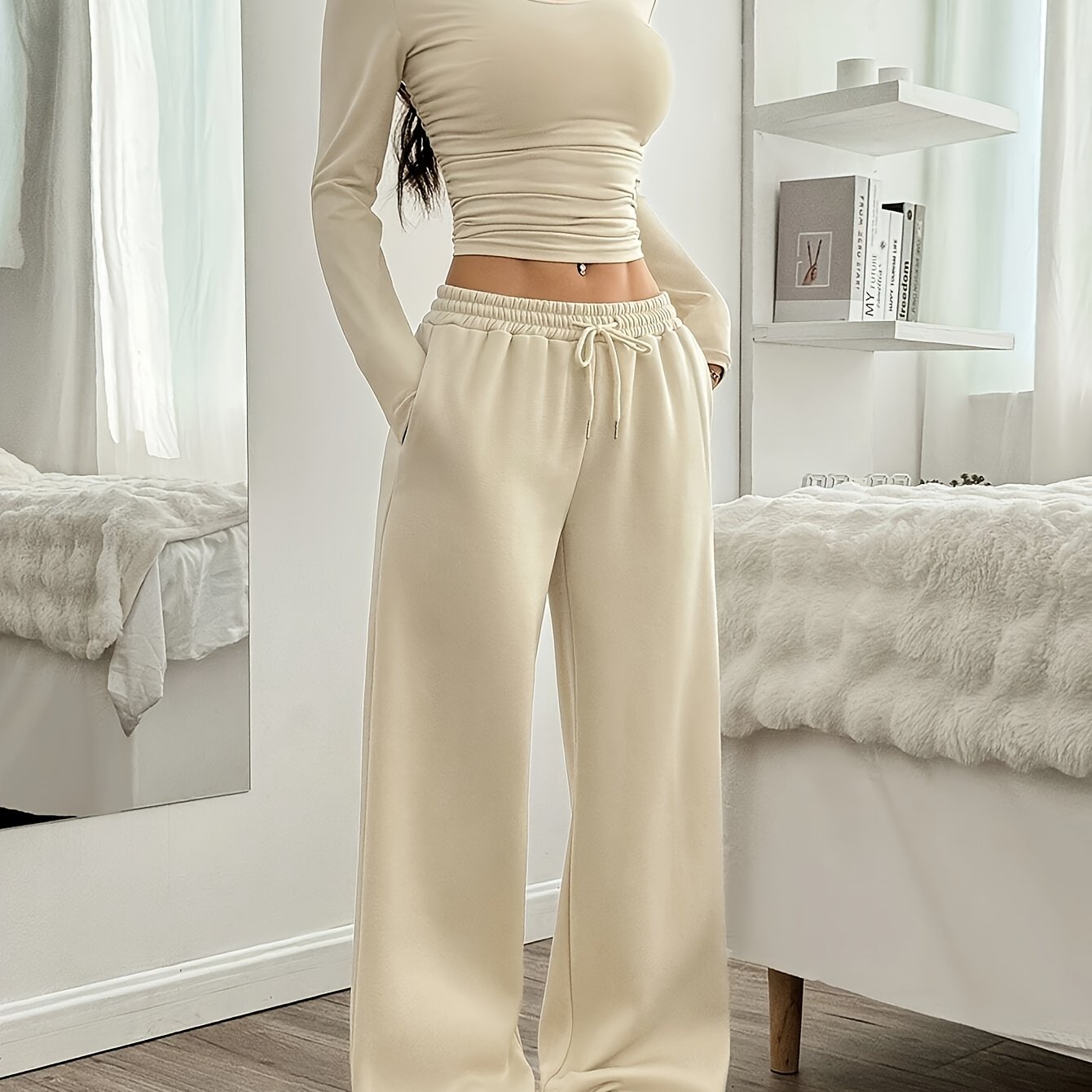Women's Lounge Set | Stretch Fit | Comfortable All-Day Wear | Polyester