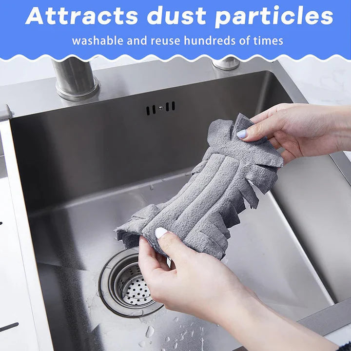Set of 5 Microfiber Cleaning Pads for Dust, Hair, and Dirt Removal